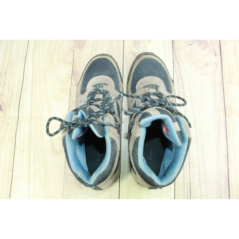 LL Bean Model 4 Brown Suede Lace Up Waterproof Trail Hiking Boots Size 11 Wide - Picture 7 of 10